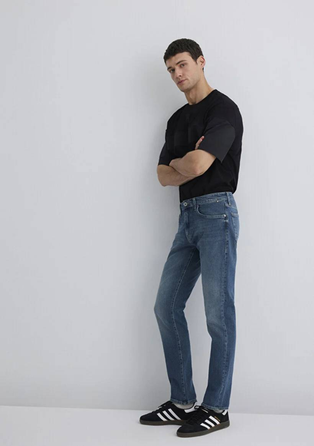Resim Mavi Jake Erkek Jean Pantolon M0042289336