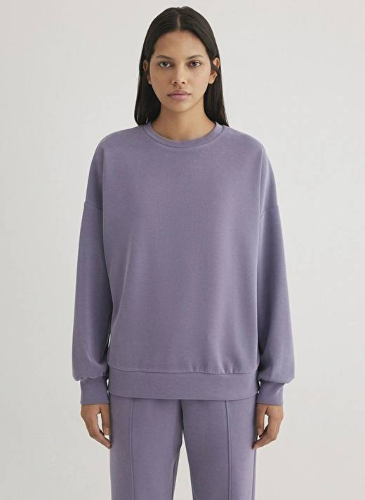Resim Mavi Oversize Kadın Sweat M168837-89201
