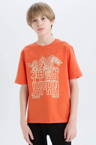 Resim Defacto Erkek Çocuk Kısa Kol T-shirt E0079A8OG66