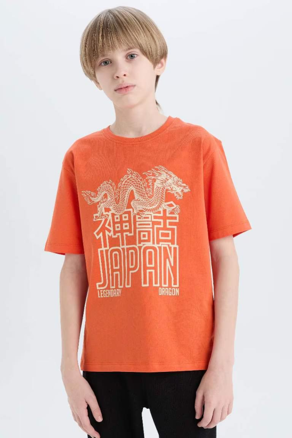 Resim Defacto Erkek Çocuk Kısa Kol T-shirt E0079A8OG66
