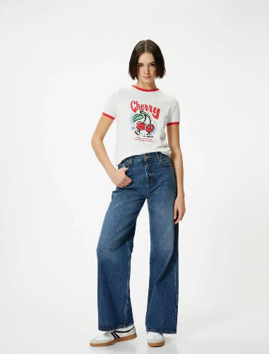 Resim Koton Kadın T-shirt 5SAL10189IK