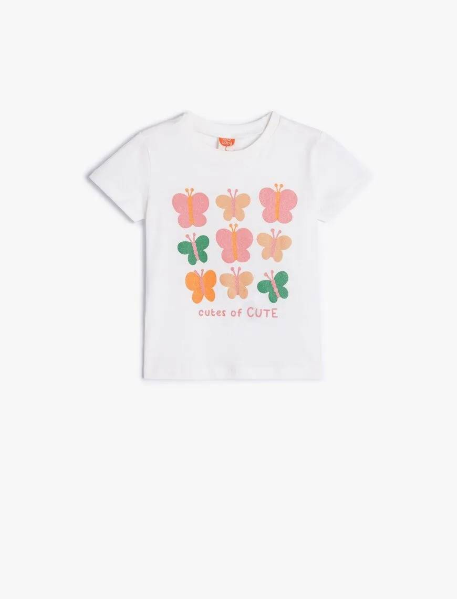 Resim Koton Kız Bebek Uzun Kol T-shirt 5SMG10026AK