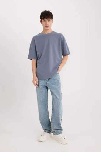 Resim Defacto Erkek  T-shirt X3926AZ/GR504