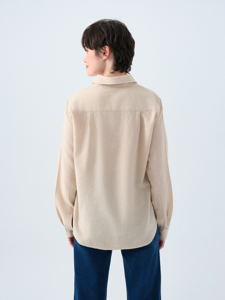 Resim Loft Kadın Loose Fit UZUN KOLGömlek Lf2039039