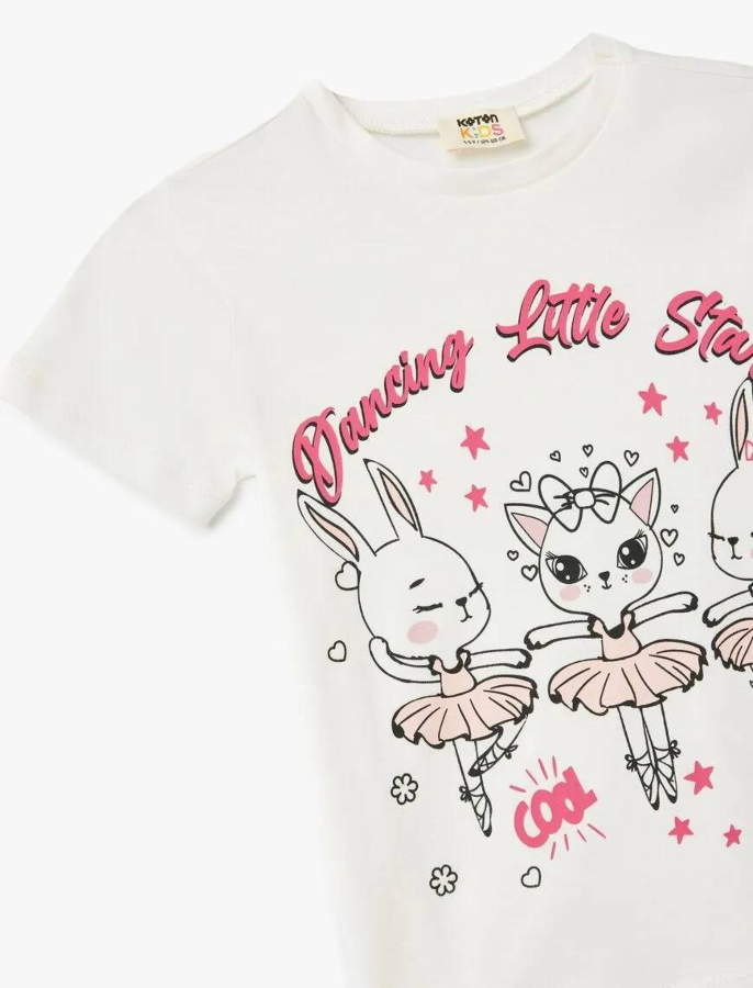 Resim Koton Kız Çocuk T-shirt 5SKG10109AK