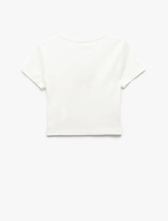 Resim Koton Kız Çocuk Kısa Kol T-shirt 5SKG10461AK