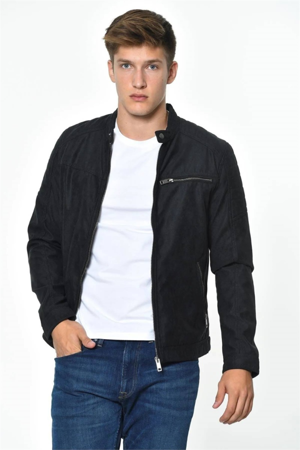Resim Jack & Jones Erkek Deri Mont ve Ceket