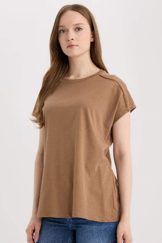 Resim Defacto Kadın T-shirt E4367AX/BN589
