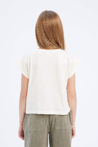 Resim Defacto Kız Çocuk Kısa Kol T-shirt C4511A8ER99
