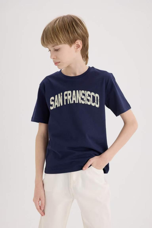 Resim Defacto Erkek Çocuk Kısa Kol T-shirt E0172A8NV31