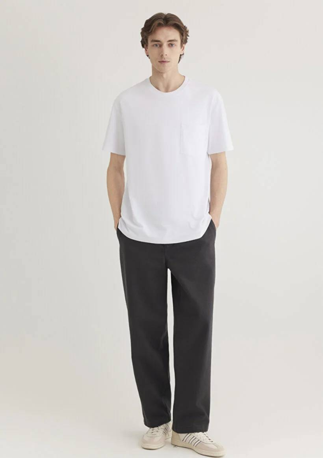 Resim Mavi Cepli Erkek T-Shirt M066248-620