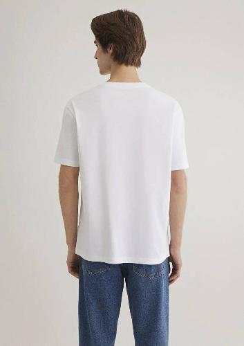 Resim Mavi Jeans Baskılı Erkek T-Shirt M0611745-620