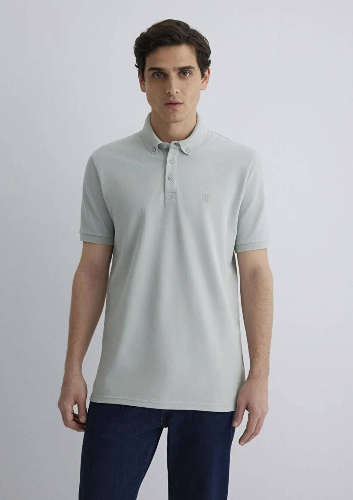 Resim Mavi Slim Erkek  T-shirt M063247-70148