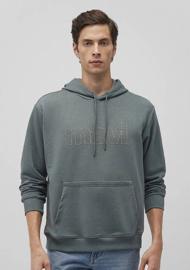 Resim Mavi Erkek Sweat