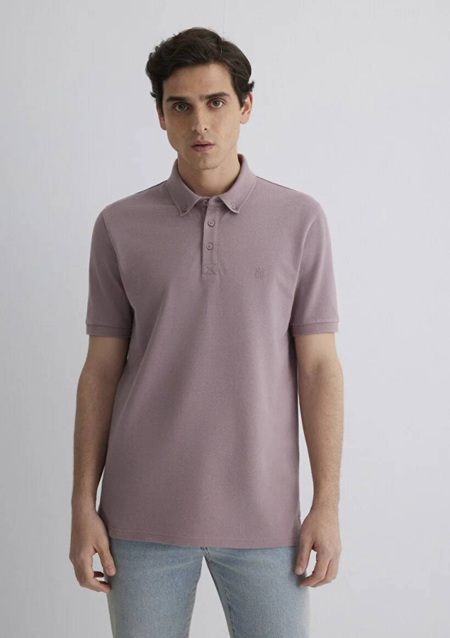 Resim Mavi Slim Erkek  T-shirt M063247-89596