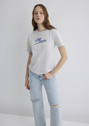 Resim Mavi Regular Kadın  T-shirt M1612421-87033