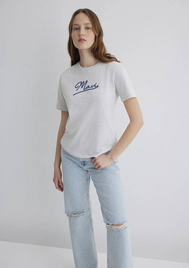 Resim Mavi Regular Kadın  T-shirt M1612421-87033