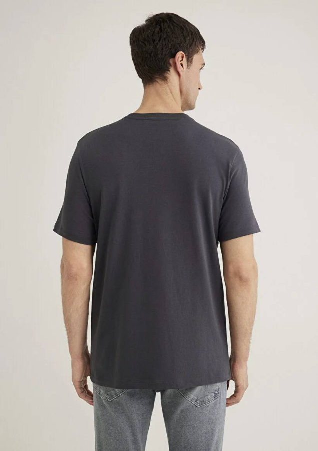 Resim Mavi Regular Erkek  T-shirt M0612643-80106