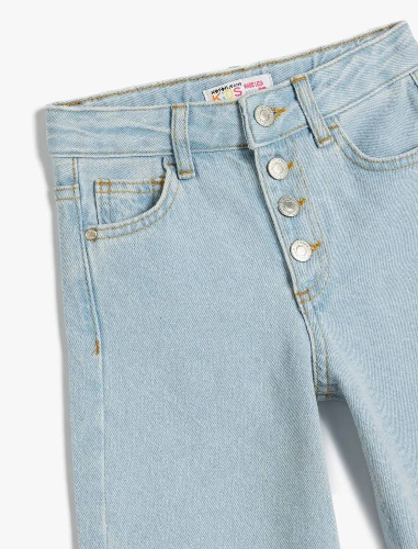Resim Koton Kız Çocuk Jean Pantolon 5SKG40016AD