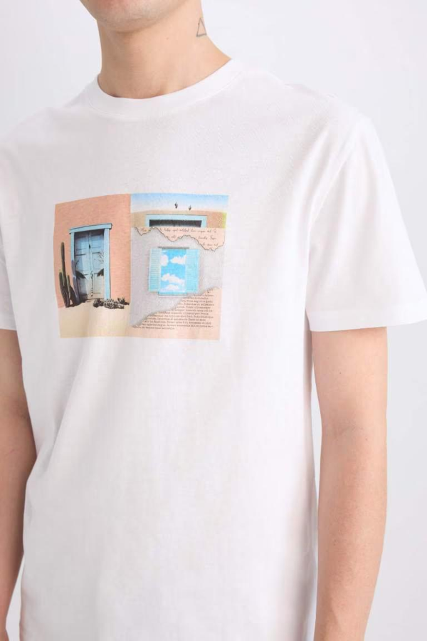 Resim Defacto Erkek  T-shirt E0584AXWT34