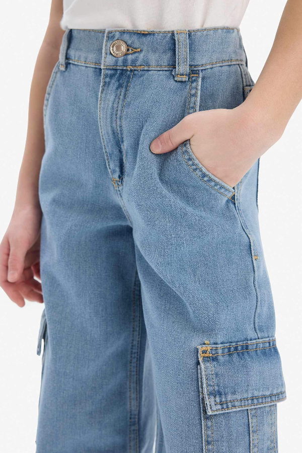 Resim Defacto Kız Çocuk  Jean Pantolon E2304A8/NM39
