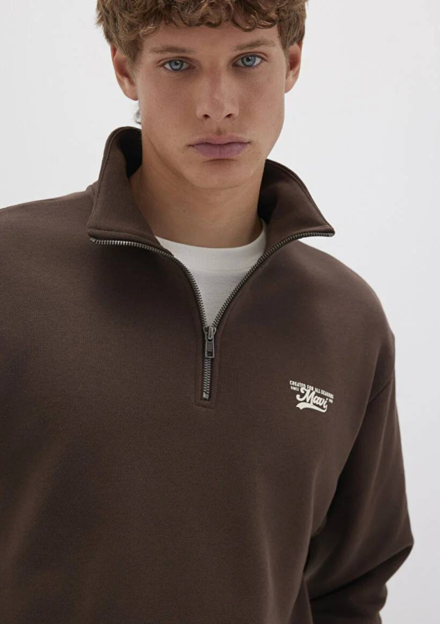 Resim Mavi Logo Erkek Sweat M0S10465-88067