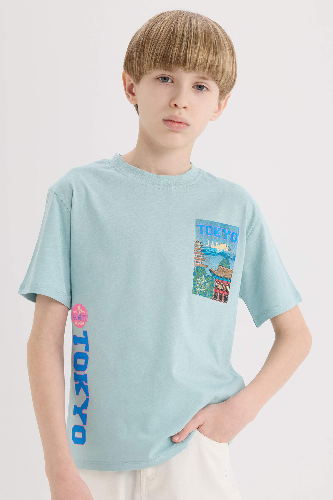 Resim Defacto Erkek Çocuk Kısa Kol T-shirt E5080A8GN1268