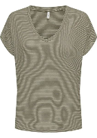 Resim Only Onltıne SS V-Neck Top Jrs Kadın T-shirt 15315407