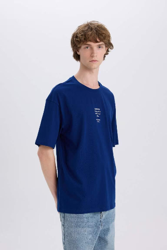 Resim Defacto Erkek T-shirt E4540AX/BE315