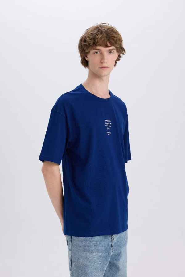 Resim Defacto Erkek T-shirt E4540AX/BE315
