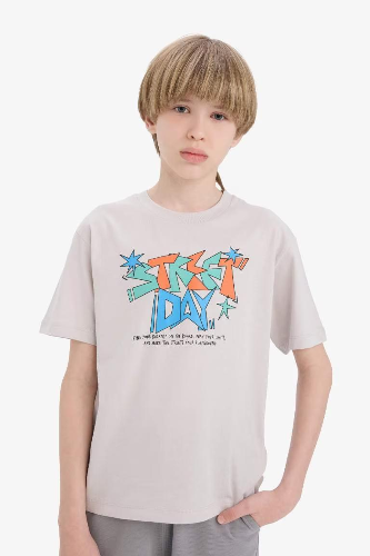 Resim Defacto Erkek Çocuk Kısa Kol T-shirt E6318A8GR470