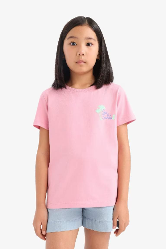 Resim Defacto Kız Çocuk Kısa Kol T-shirt E0349A8/PN666