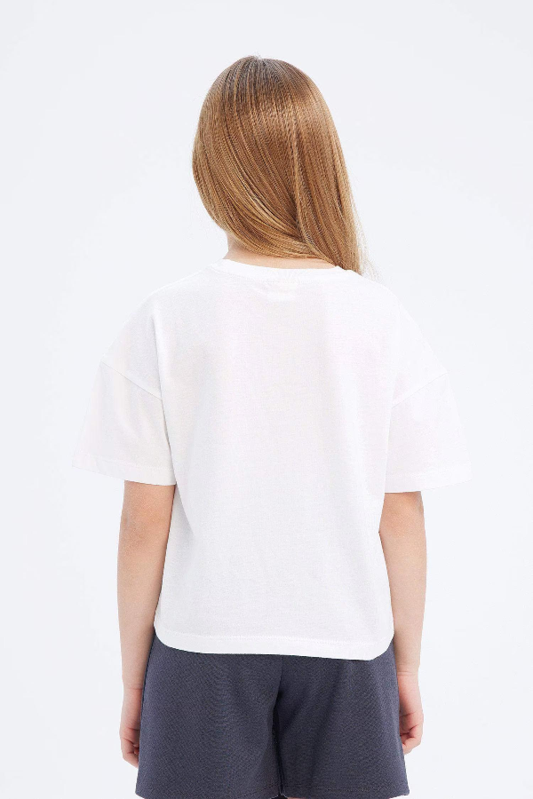 Resim Defacto Kız Çocuk Kısa Kol T-shirt Z5095A6WT34