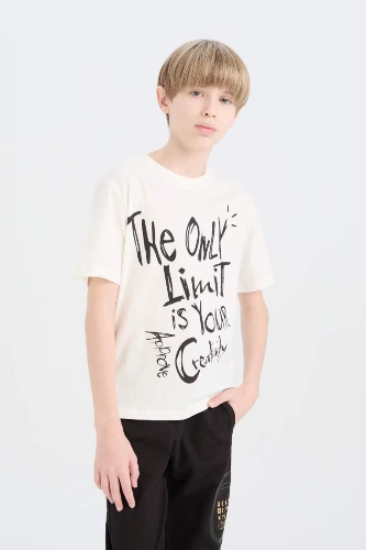 Resim Defacto Erkek Çocuk Kısa Kol T-shirt E0963A8WT32