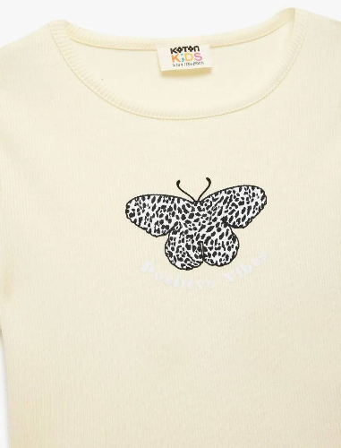 Resim Koton Kız Çocuk Kısa Kol T-shirt 5SKG10269AK