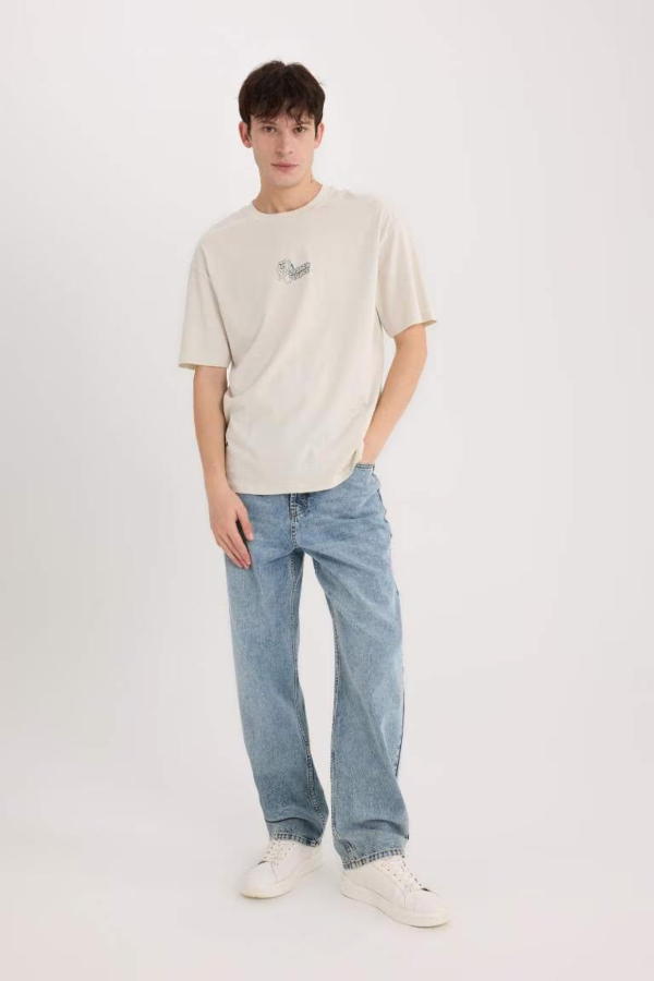 Resim Defacto Erkek  T-shirt E1871AXBG721