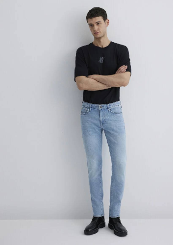 Resim Mavi Skinny Erkek Jean Pantolon M0042481969