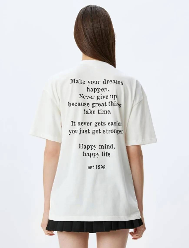 Resim Koton Kadın T-shirt 5SAL10066IK