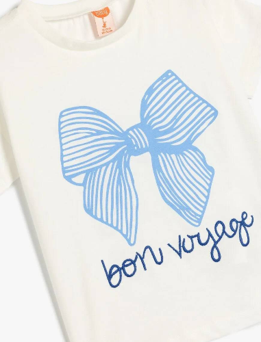 Resim Koton Kız Bebek Kısa Kol T-shirt 5SMG10054AK