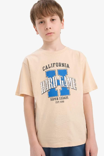 Resim Defacto Erkek Çocuk Kısa Kol T-shirt E6311A8BG375