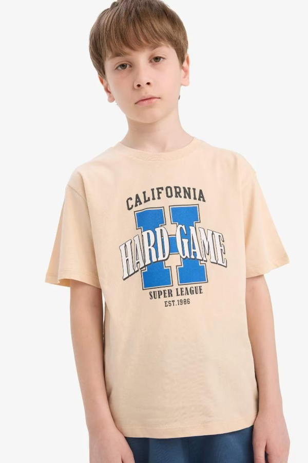 Resim Defacto Erkek Çocuk Kısa Kol T-shirt E6311A8BG375