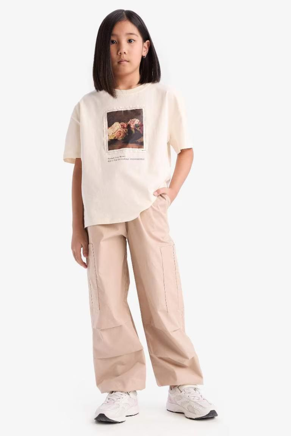 Resim Defacto Kız Çocuk T-shirt D9270A8/ER83