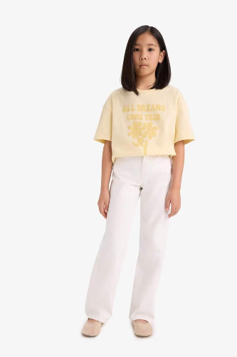 Resim Defacto Kız Çocuk Kısa Kol T-shirt E0392A8/YL239