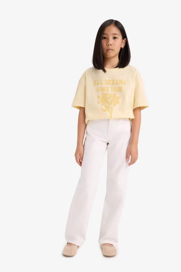 Resim Defacto Kız Çocuk Kısa Kol T-shirt E0392A8/YL239