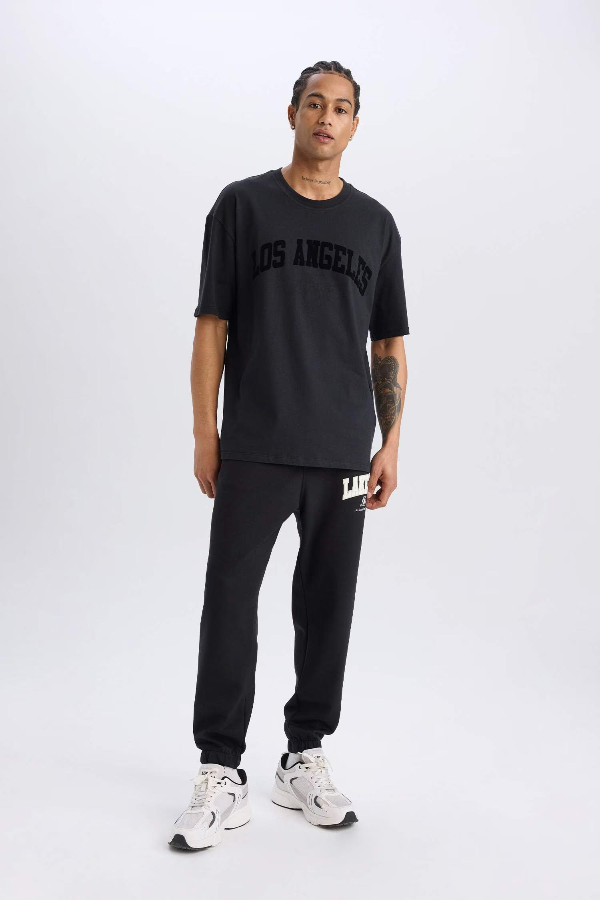 Resim Defacto Erkek  T-shirt D6714AX/BK82