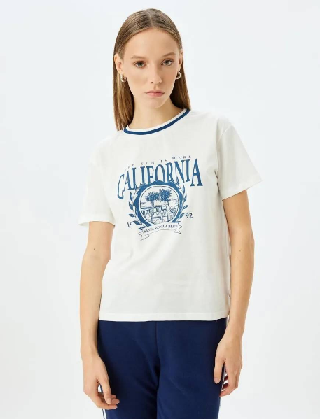 Resim Koton Kadın T-shirt 5SAL10087IK