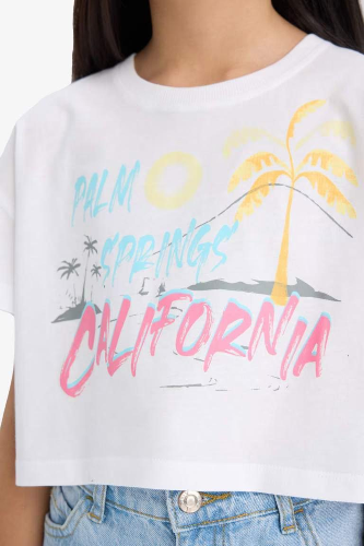 Resim Defacto Kız Çocuk  T-shirt E0388A8/WT34
