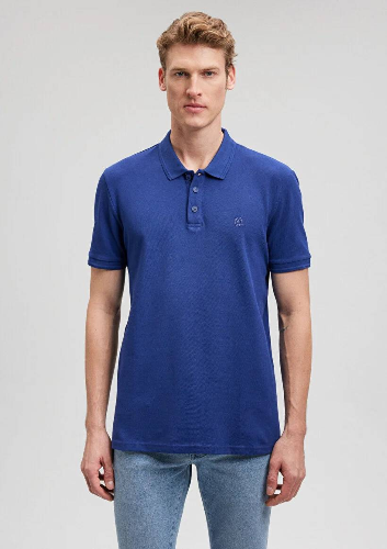 Resim Mavi Polo Erkek T-Shirt M064946-70758