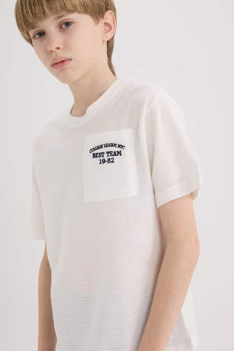 Resim Defacto Erkek Çocuk Kısa Kol T-shirt D9286A8ER105