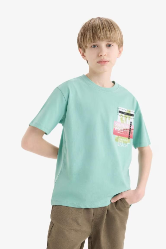 Resim Defacto Erkek Çocuk Kısa Kol T-shirt E0094A8GN1201